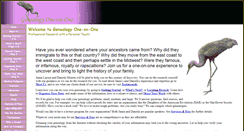 Desktop Screenshot of genealogyone-on-one.com